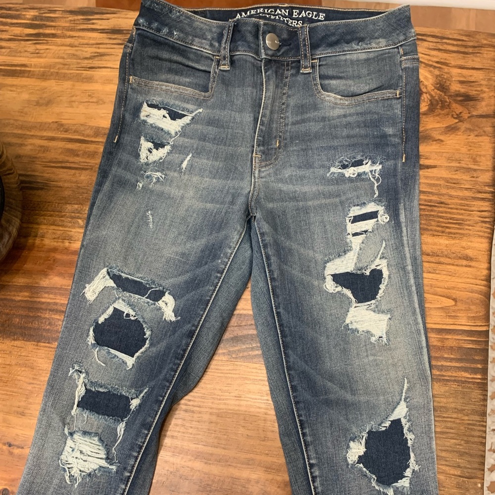 AE super super stretch high rise jegging